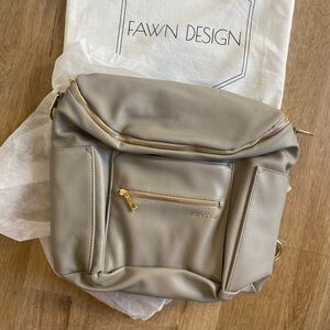 Fawn Design Grey Diaper Bag